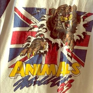 Vintage Animals concert tour shirt from 1983.